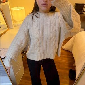 Cozy Cream Cable Knit Sweater